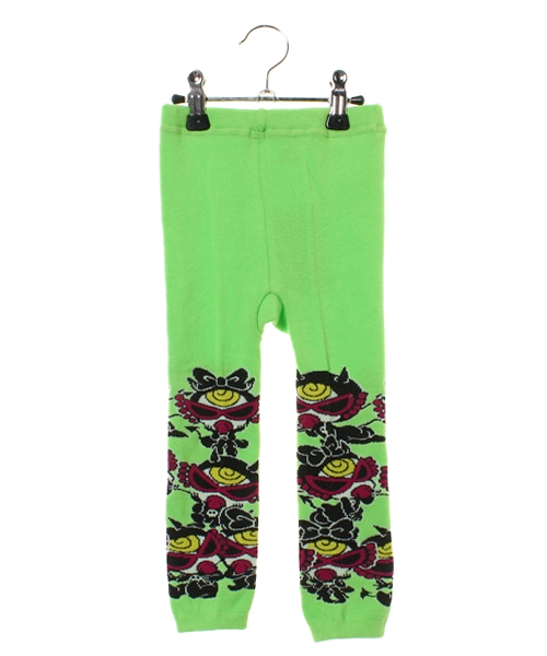 HYSTERIC MINI(ヒステリックミニ)の「BABY DEVILKIN TRIOS PARTY レギンス(レギンス/スパッツ・キッズ・ブラック/グレー/グリーン/ピンク・SMALL/MEDIUM)」の3枚目の写真