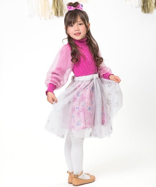 apres les cours(アプレレクール)の「Dreamyワンピース(ワンピース・キッズ・ピンク/グレー・90/110/130/80/120/100)」の3枚目の写真