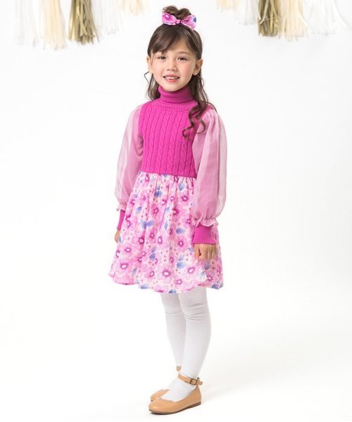 apres les cours(アプレレクール)の「Dreamyワンピース(ワンピース・キッズ・ピンク/グレー・90/110/130/80/120/100)」の6枚目の写真