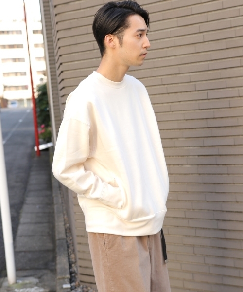 niko and...（ニコアンド）の「NカラーBIGプルオーバースウェット【niko and ...】（スウェット・メンズ・ライトグリーン/ライトブルー/オフホワイト/パープル・MEDIUM/LARGE）」の2枚目の写真