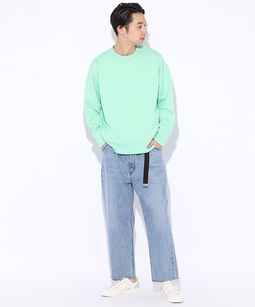 niko and...（ニコアンド）の「NカラーBIGプルオーバースウェット【niko and ...】（スウェット・メンズ・ライトグリーン/ライトブルー/オフホワイト/パープル・MEDIUM/LARGE）」の10枚目の写真