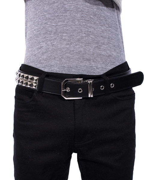 ８(eight)（エイト）の「２連 スタッズベルト PUレザーベルト（ベルト・メンズ・ホワイト/ブラック・FREE）」の17枚目の写真