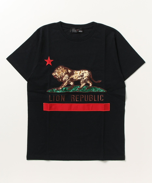 ALDIES(アールディーズ)の「Lion Rp T / ライオンアールピーT(Tシャツ/カットソー・メンズ・ホワイト/ブラック/ピンク・MEDIUM/SMALL/X-LARGE/XX-LARGE/X-SMALL/LARGE)」の7枚目の写真
