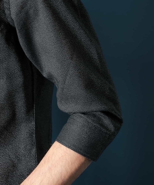 MICHEL KLEIN HOMME (ミッシェルクランオム)の「メランジレノクロスシャツ(シャツ/ブラウス・メンズ・カーキ/ブラック・48/52/46/51/44)」の10枚目の写真