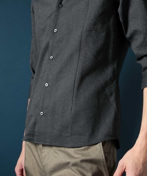 MICHEL KLEIN HOMME (ミッシェルクランオム)の「メランジレノクロスシャツ(シャツ/ブラウス・メンズ・カーキ/ブラック・48/52/46/51/44)」の11枚目の写真