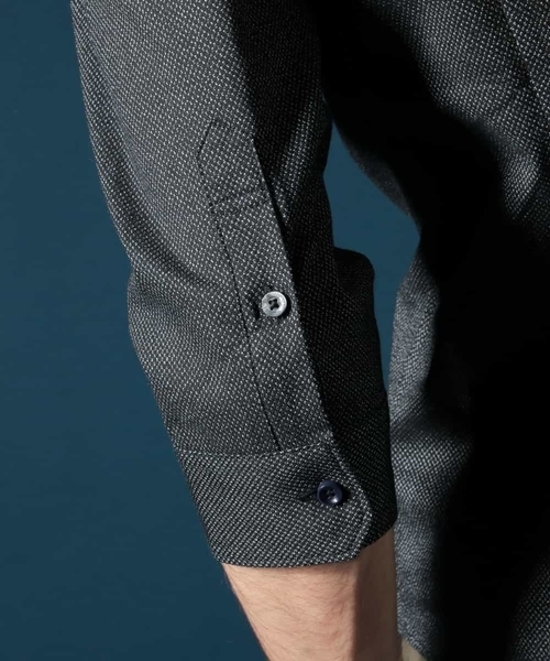 MICHEL KLEIN HOMME (ミッシェルクランオム)の「メランジレノクロスシャツ(シャツ/ブラウス・メンズ・カーキ/ブラック・48/52/46/51/44)」の13枚目の写真