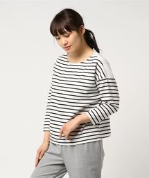 AMERICAN HOLIC | ボーダー切替プルオーバー(Tシャツ/カットソー)