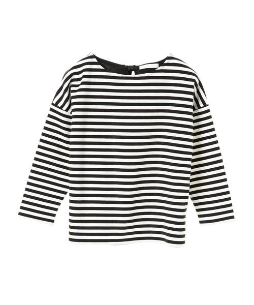 AMERICAN HOLIC（アメリカンホリック）の「ボーダー切替プルオーバー（Tシャツ/カットソー・レディース・ホワイト/オフホワイト/ブラック/ライトグレー・FREE）」の15枚目の写真