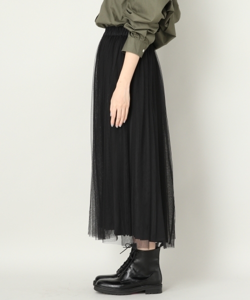 LOWRYS FARM（ローリーズファーム）の「３ＷＡＹチュールスカート　804551（スカート・レディース・オフホワイト/ブラック/ブラウン・FREE）」の7枚目の写真