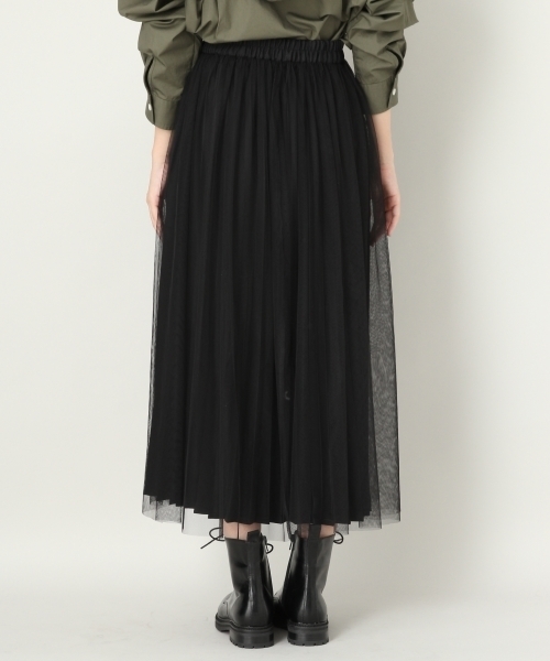 LOWRYS FARM（ローリーズファーム）の「３ＷＡＹチュールスカート　804551（スカート・レディース・オフホワイト/ブラック/ブラウン・FREE）」の8枚目の写真