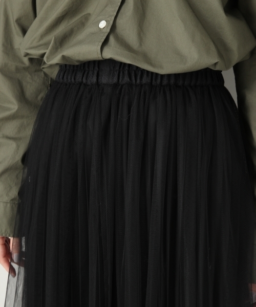 LOWRYS FARM（ローリーズファーム）の「３ＷＡＹチュールスカート　804551（スカート・レディース・オフホワイト/ブラック/ブラウン・FREE）」の9枚目の写真