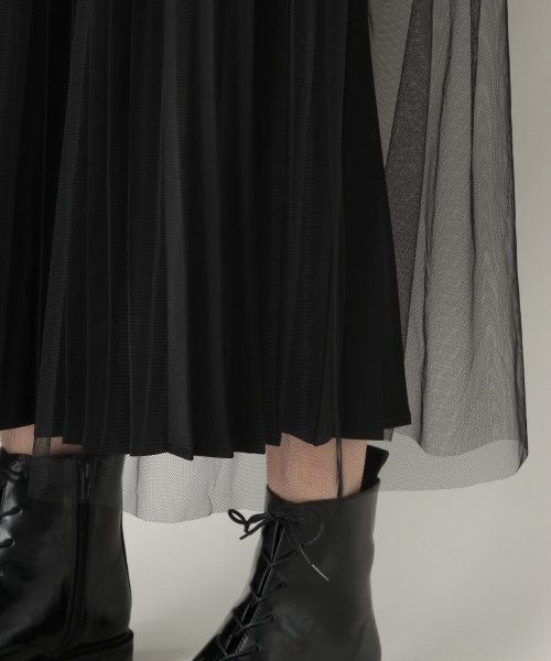 LOWRYS FARM（ローリーズファーム）の「３ＷＡＹチュールスカート　804551（スカート・レディース・オフホワイト/ブラック/ブラウン・FREE）」の11枚目の写真