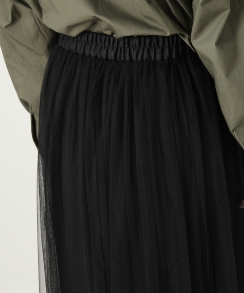 LOWRYS FARM（ローリーズファーム）の「３ＷＡＹチュールスカート　804551（スカート・レディース・オフホワイト/ブラック/ブラウン・FREE）」の12枚目の写真