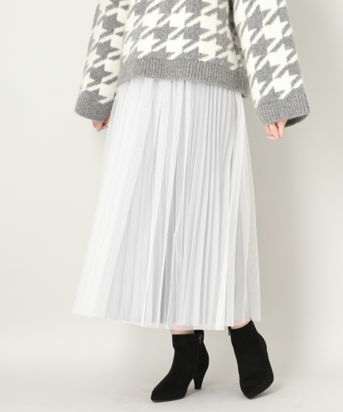 LOWRYS FARM（ローリーズファーム）の「３ＷＡＹチュールスカート　804551（スカート・レディース・オフホワイト/ブラック/ブラウン・FREE）」の14枚目の写真