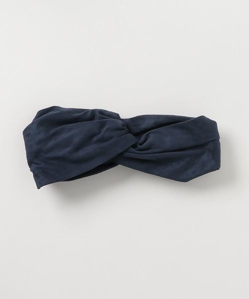LOWRYS FARM（ローリーズファーム）の「Ｆスエードカラーターバン　802164（ヘアバンド・レディース・ネイビー/ブラウン/オレンジ・FREE）」の3枚目の写真