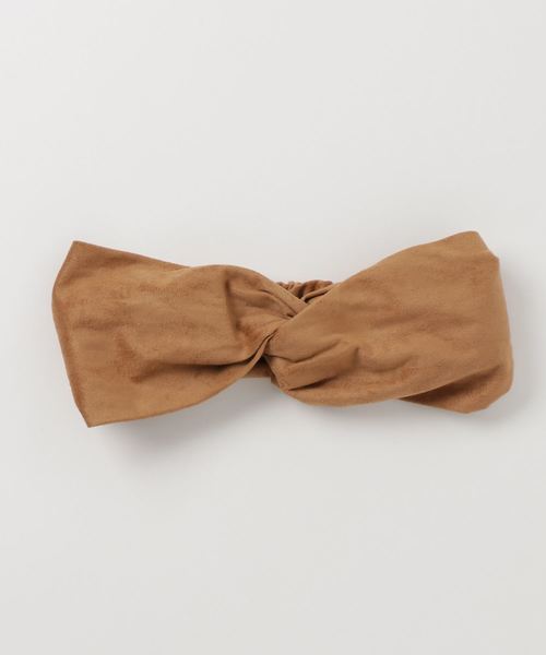 LOWRYS FARM（ローリーズファーム）の「Ｆスエードカラーターバン　802164（ヘアバンド・レディース・ネイビー/ブラウン/オレンジ・FREE）」の2枚目の写真
