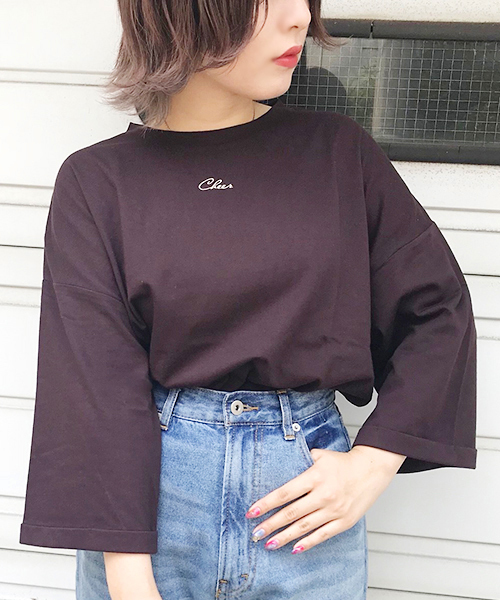 apres jour（アプレジュール）の「アソート袖ロールＴシャツ【ZOZOTOWN限定アイテム】（Tシャツ/カットソー・レディース・ブラウン系その他/ダークブラウン/ブラック/サックスブルー/その他/モカ/オフホワイト・フリー）」の4枚目の写真