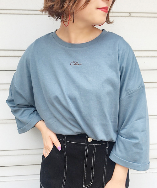 apres jour（アプレジュール）の「アソート袖ロールＴシャツ【ZOZOTOWN限定アイテム】（Tシャツ/カットソー・レディース・ブラウン系その他/ダークブラウン/ブラック/サックスブルー/その他/モカ/オフホワイト・フリー）」の6枚目の写真