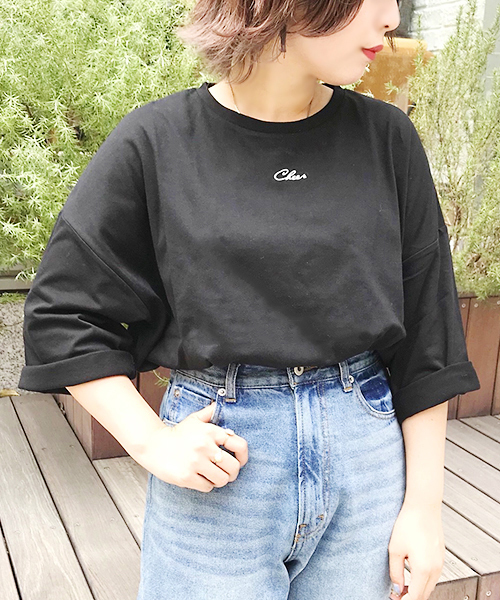 apres jour（アプレジュール）の「アソート袖ロールＴシャツ【ZOZOTOWN限定アイテム】（Tシャツ/カットソー・レディース・ブラウン系その他/ダークブラウン/ブラック/サックスブルー/その他/モカ/オフホワイト・フリー）」の3枚目の写真