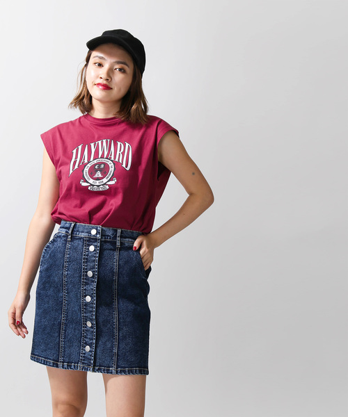 WEGO(ウィゴー)の「WEGO/前ボタンパネルタイトミニスカート(デニムスカート・レディース・インディゴブルー/ダークインディゴブルー/その他1/ブルー/ブラック・SMALL/MEDIUM/LARGE)」の14枚目の写真