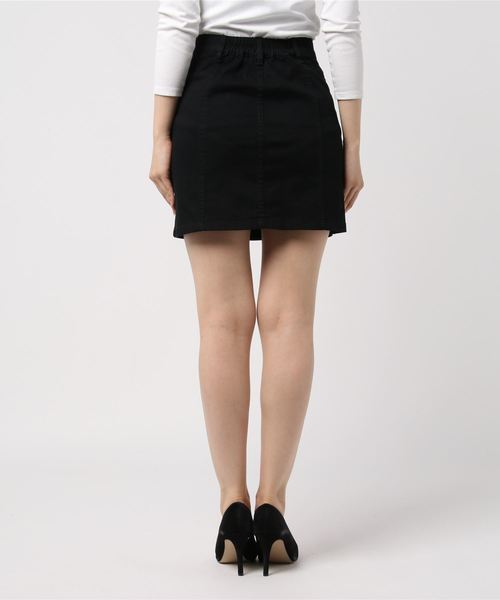 WEGO(ウィゴー)の「WEGO/前ボタンパネルタイトミニスカート(デニムスカート・レディース・インディゴブルー/ダークインディゴブルー/その他1/ブルー/ブラック・SMALL/MEDIUM/LARGE)」の7枚目の写真