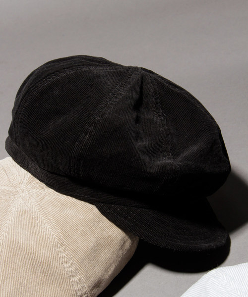 FUNALIVE（ファンアライブ）の「ライトコーデュロイキャスケット（キャスケット・レディース・ブラック/ベージュ/ネイビー/グレー/サックスブルー/アイボリー/オリーブドラブ・FREE）」の3枚目の写真