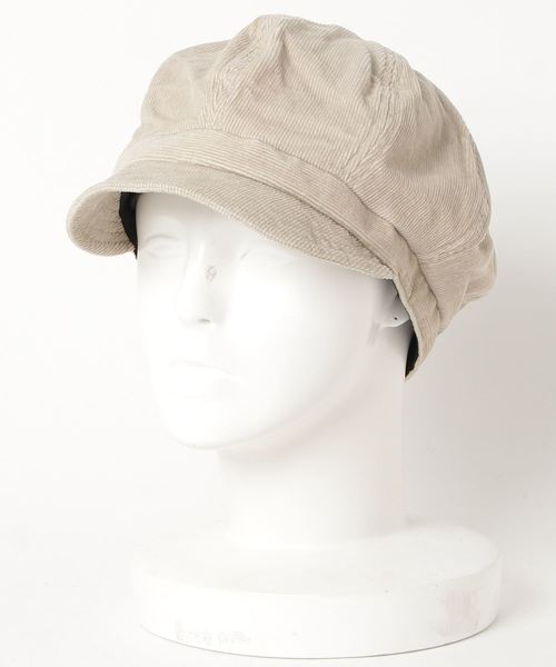 FUNALIVE（ファンアライブ）の「ライトコーデュロイキャスケット（キャスケット・レディース・ブラック/ベージュ/ネイビー/グレー/サックスブルー/アイボリー/オリーブドラブ・FREE）」の2枚目の写真
