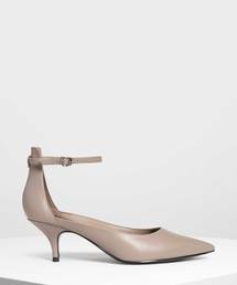 ポインテッドアンクルストラップヒール / Pointed Ankle Strap Heels
