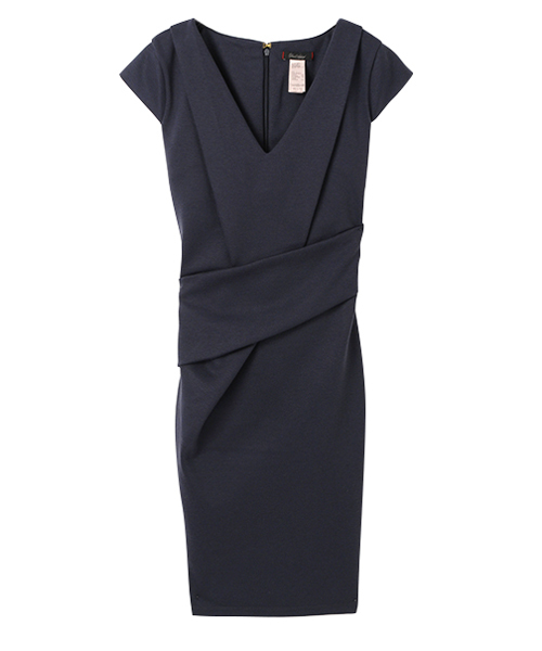 AMBIENT（アンビエント）の「Vネックスリムドレス（ワンピース・レディース・ネイビー/バーガンディー・1/2）」の2枚目の写真