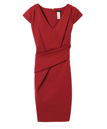 AMBIENT | Vネックスリムドレス(ワンピース)