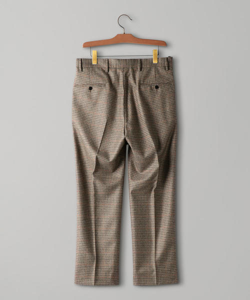 UNITED ARROWS（ユナイテッドアローズ）の「◇UAST チェック ワイド 1プリーツ パンツ（スラックス・メンズ・ベージュ・MEDIUM/X-LARGE/LARGE/SMALL）」の2枚目の写真
