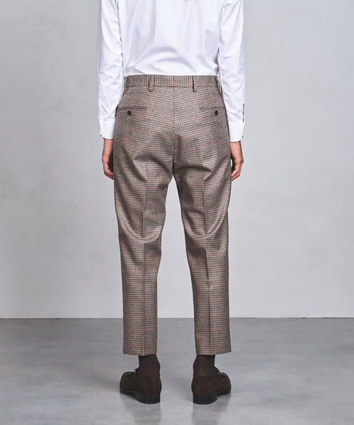 UNITED ARROWS（ユナイテッドアローズ）の「◇UAST チェック ワイド 1プリーツ パンツ（スラックス・メンズ・ベージュ・MEDIUM/X-LARGE/LARGE/SMALL）」の6枚目の写真