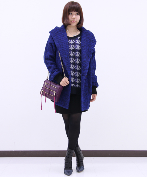 REBECCA MINKOFF(レベッカミンコフ)の「ラブリーミックスジャージ(その他アウター・レディース・ブルー/グリーン・38)」の3枚目の写真