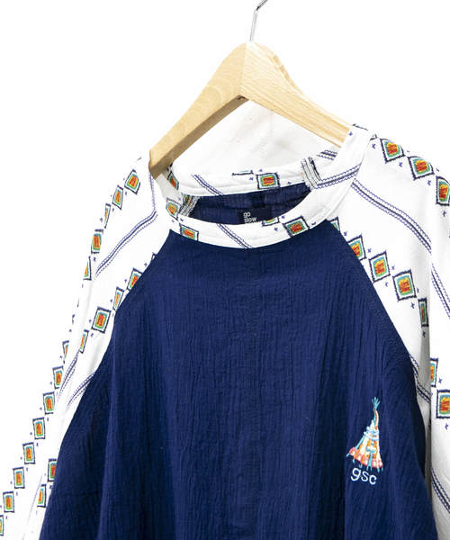 go slow caravan(ゴースローキャラバン)の「ポンチョTEE(Tシャツ/カットソー・レディース・ベージュ/ネイビー・FREE)」の10枚目の写真