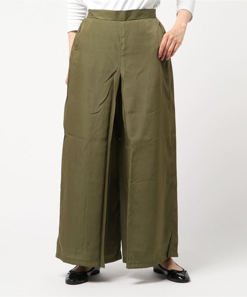 STYLEBLOCK(スタイルブロック)の「シアーツイルボックスタックワイドパンツ(その他パンツ・レディース・ブラック/ベージュ/カーキ/ライトベージュ・M)」の4枚目の写真