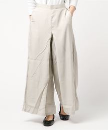 シアーツイルボックスタックワイドパンツ