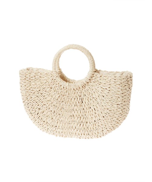 fifth（フィフス）の「サークルハンドルかごバッグ（かごバッグ・レディース・ベージュ/アイボリー・FREE）」の2枚目の写真