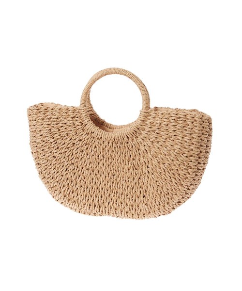 fifth（フィフス）の「サークルハンドルかごバッグ（かごバッグ・レディース・ベージュ/アイボリー・FREE）」の3枚目の写真