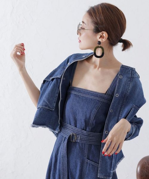 LADYMADE（レディメイド）の「BIGポケットルーズジャケット（その他アウター・レディース・ベージュ/ブルー系その他・FREE）」の4枚目の写真