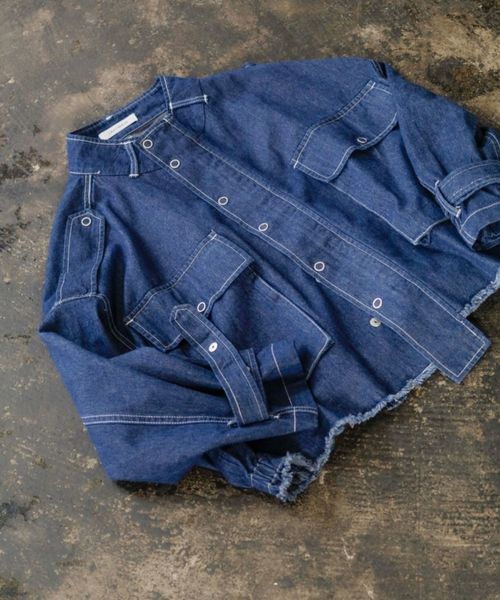 LADYMADE（レディメイド）の「BIGポケットルーズジャケット（その他アウター・レディース・ベージュ/ブルー系その他・FREE）」の8枚目の写真