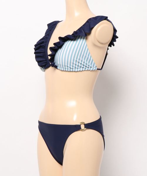 KOBE LETTUCE(コウベレタス)の「フリルカラービキニ【水着上下2点セット】(水着・レディース・ライトカーキ/ブラック/ピンク系その他/ブルー系その他・FREE)」の11枚目の写真
