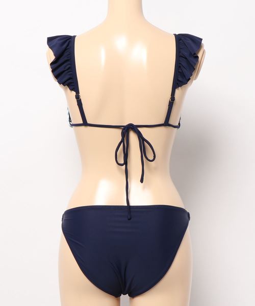 KOBE LETTUCE(コウベレタス)の「フリルカラービキニ【水着上下2点セット】(水着・レディース・ライトカーキ/ブラック/ピンク系その他/ブルー系その他・FREE)」の9枚目の写真