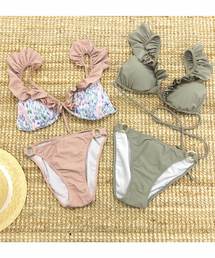 KOBE LETTUCE | フリルカラービキニ【水着上下2点セット】(水着)