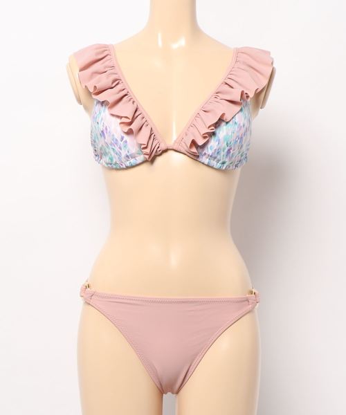 KOBE LETTUCE(コウベレタス)の「フリルカラービキニ【水着上下2点セット】(水着・レディース・ライトカーキ/ブラック/ピンク系その他/ブルー系その他・FREE)」の10枚目の写真