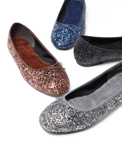 Evol イーボル の Evol ２wayグリッターバレエ In7979 バレエシューズ Wear