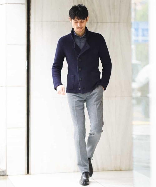 MICHEL KLEIN HOMME (ミッシェルクランオム)の「スラックス(ウールモクロディ)(その他パンツ・メンズ・グレー・44/46/52/42)」の12枚目の写真