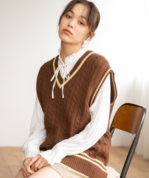 Heather | BIGニットベスト 856601(ベスト)