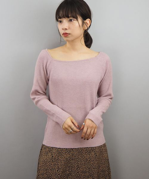 tiptop（ティップトップ）の「【ZOZO限定アイテム】アシメネックリブニット（ニット/セーター・レディース・ブラック/ブラウン/オフホワイト/グレイッシュベージュ/ベージュ/ダークブラウン・FREE）」の16枚目の写真