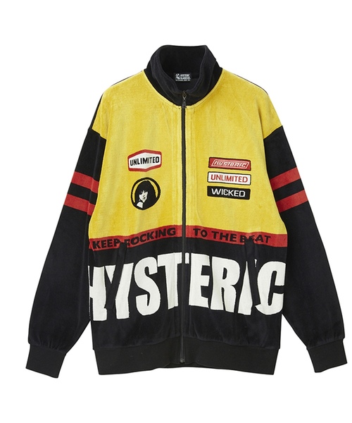 HG RACINGジャカードジップアップ HYSTERIC GLAMOUR（ヒステリックグラマー）の「HG RACINGジャ