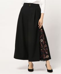 axes femme | スカーフ柄切替ワイドパンツ(その他パンツ)